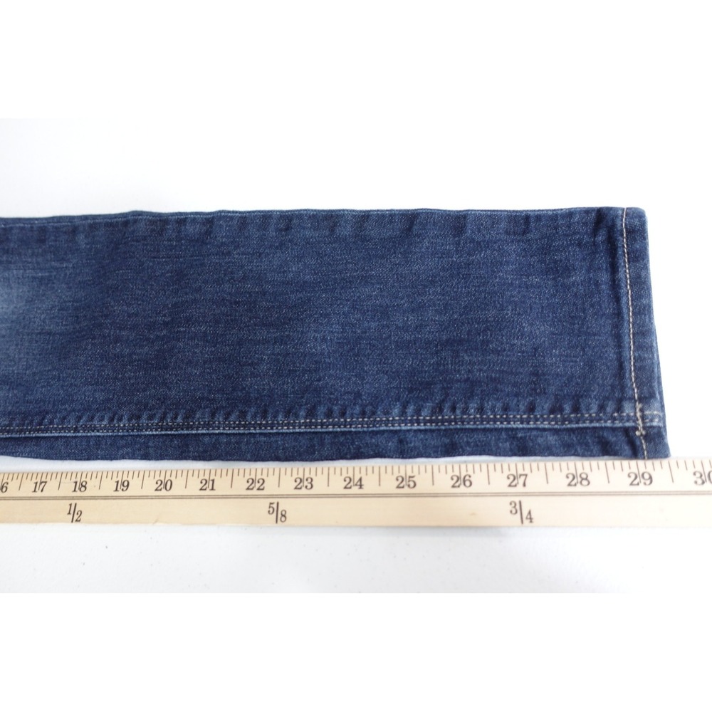 Talbots Jeans Womens 14 Blue Dark Wash Everyday Relaxed Straight Stretch Denim - Picture 11 of 11